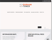 Tablet Screenshot of durhamtower.com